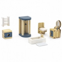 VIGA PolarB Furniture Set for Dollhouse Bathroom