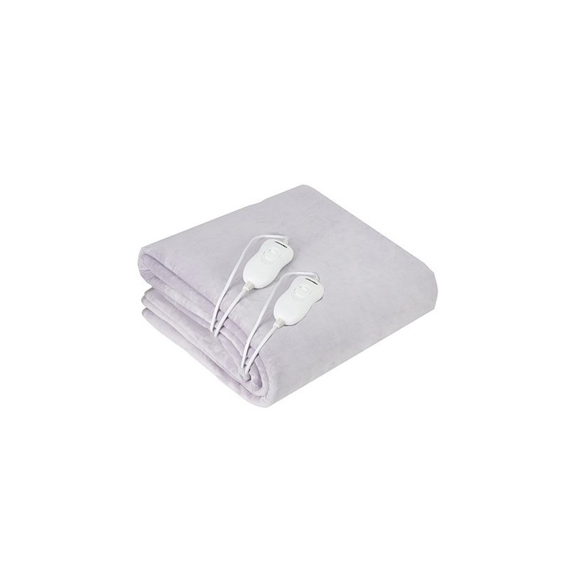 Adler AD 7426 electric blanket Electric bed warmer 60 W Grey Fleece,Polyester