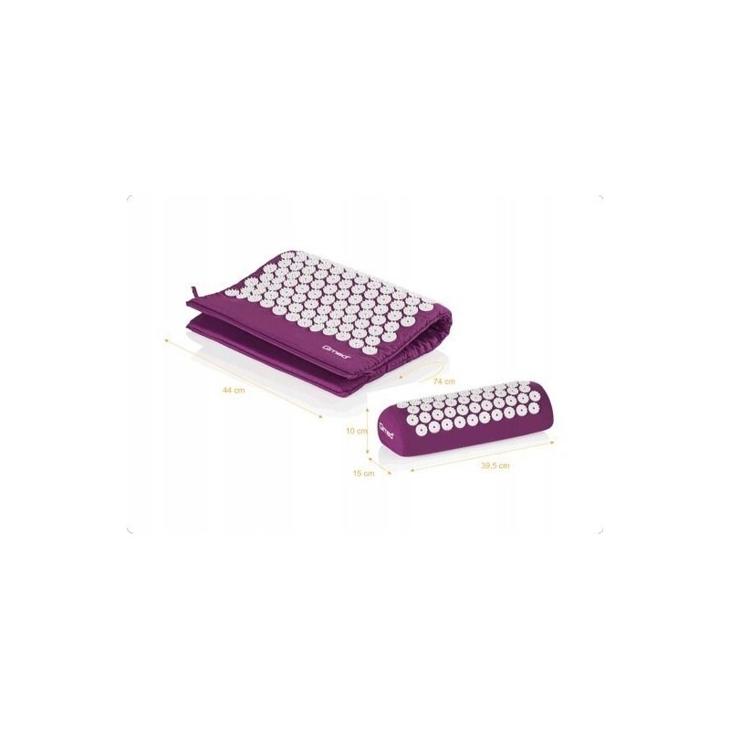 QMED Acupressure mat with cushion Purple