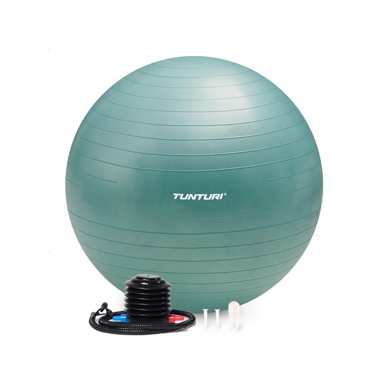 Tunturi Gymball with pump 55cm, Antiburst, Petrol