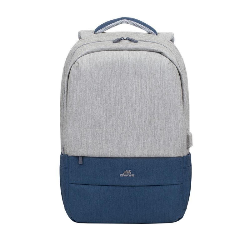 RIVACASE NB BACKPACK ANTI-THEFT 17.3"/7567 GREY/DARK BLUE