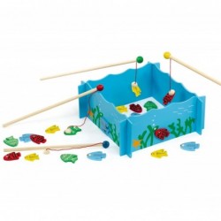 Catching Fish Viga Toys Wooden Magnet Family Game