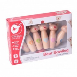CLASSIC WORLD Wooden Bowling Teddy Bears