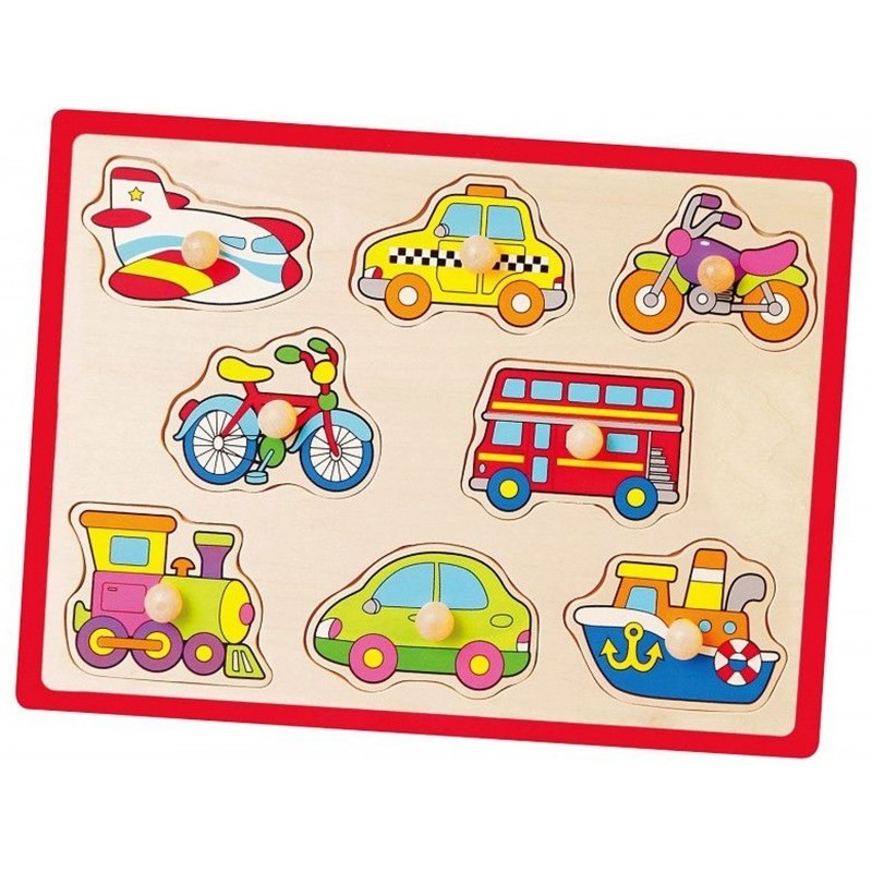 Wooden Puzzle Jigsaw Puzzle Vehicles by Viga Toys