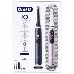 Braun Oral-B szczoteczka elektryczna iO 9N zestaw DUO BLACK ONYX & ROSE QUARTZ