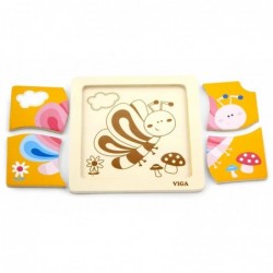 VIGA Handy Wooden Butterfly Puzzle