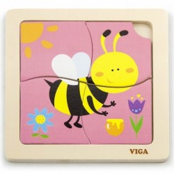 VIGA Handy Wooden Bee Puzzle