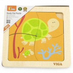 VIGA Handy Wooden Turtle Puzzle