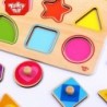 TOOKY TOY Puzzle Learning Shapes Puzzle with Pins Figures Shapes