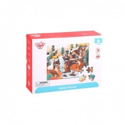 TOOKY TOY Puzzle with a bag Alpine Animals and Landscape 49 pcs.