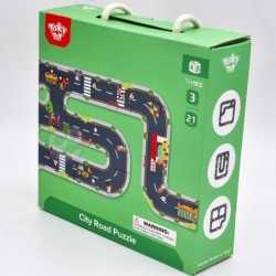 TOOKY TOY Road Puzzle for Children Highway Mockup 21 pcs. FSC certificate