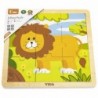 VIGA Handy Wooden Lion Puzzle 9 pieces