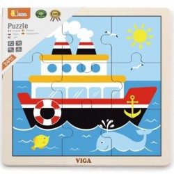 VIGA Handy Wooden Puzzle Ship 9 шт.