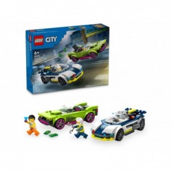 LEGO CITY 60415 POLICE CAR AND MUSCLE CAR CHASE