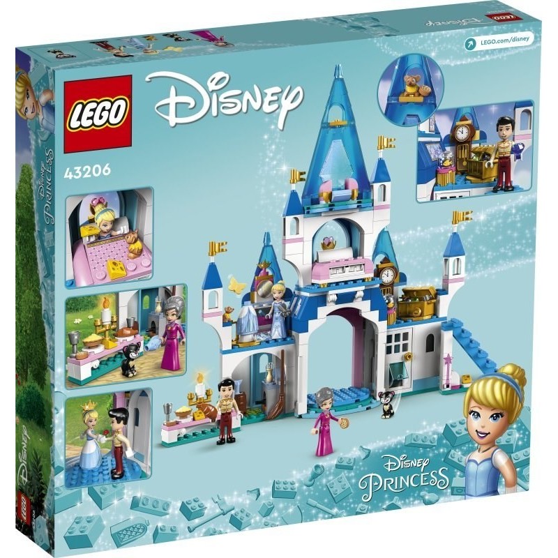 LEGO Disney Princess 43206 Cinderella and Prince Charming Castle