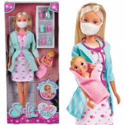 SIMBA Doll Steffi Love Pediatrician with a mask + Accessories