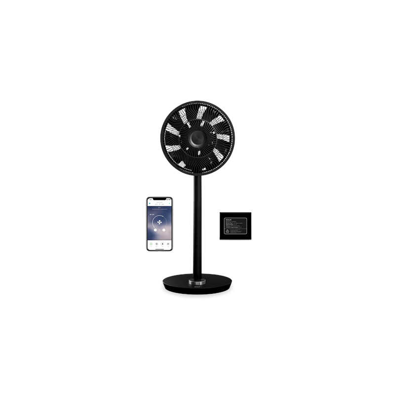 Duux Smart Fan Whisper Flex Smart Black with Battery Pack Stand Fan Black Diameter 34 cm Number of speeds 26