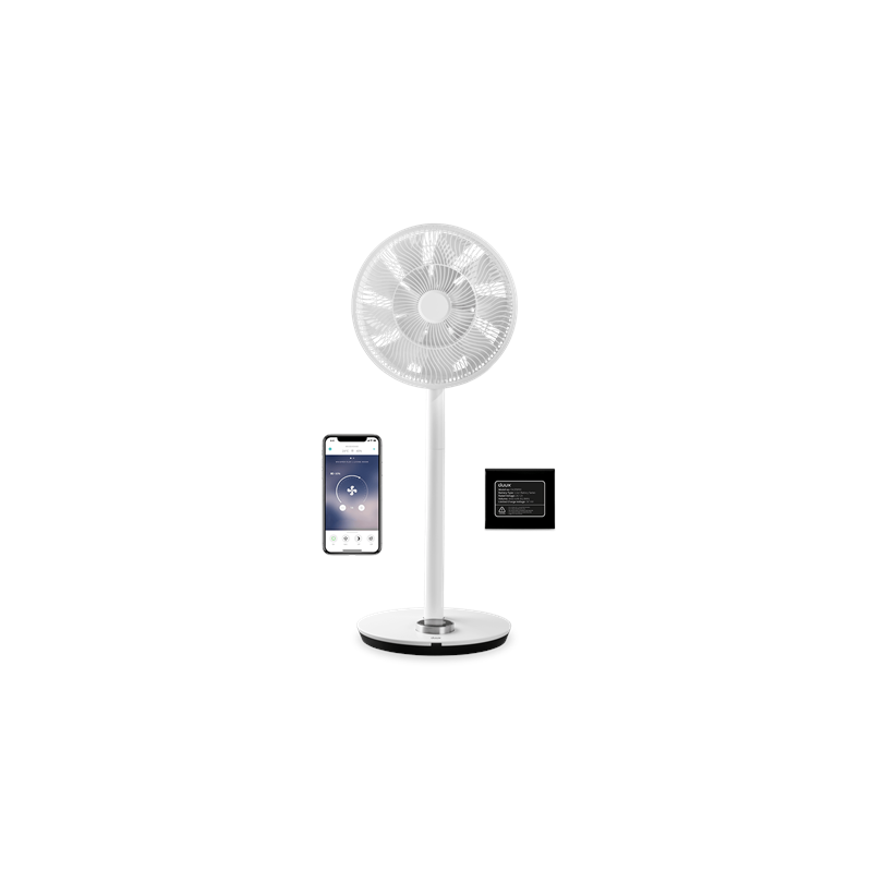 Duux Smart Fan Whisper Flex Smart with Battery Pack Stand Fan White Diameter 34 cm Number of speeds 26 |