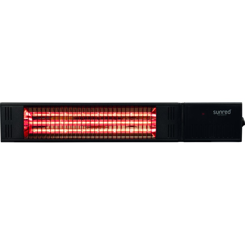 SUNRED Heater RDS-15W-B, Fortuna Wall Infrared 1500 W Black IP55