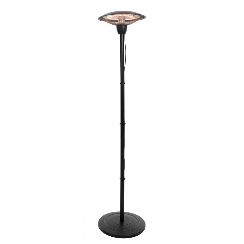 SUNRED Heater BAR-1500S, Barcelona Bright Standing Infrared 1500 W Black IP44