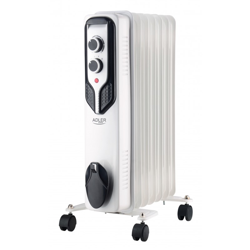 Adler Oil-Filled Radiator AD 7815 Oil Filled Radiator 1500 W Number of power levels 3 White