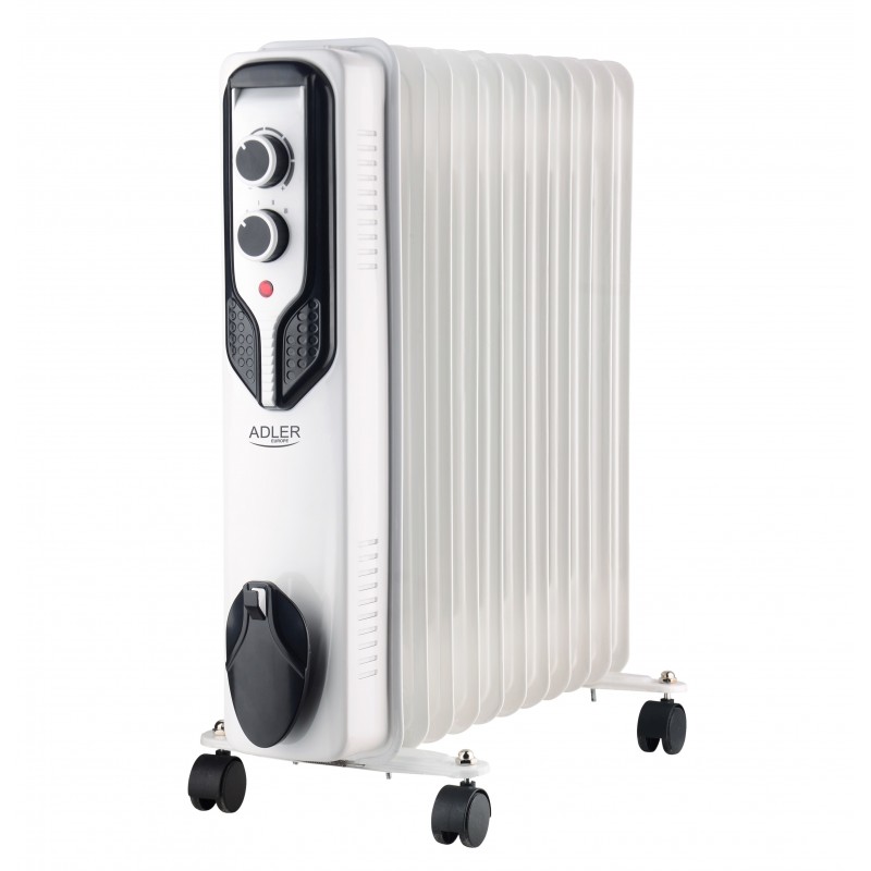 Adler Oil-Filled Radiator AD 7817 Oil Filled Radiator 2500 W Number of power levels 3 White