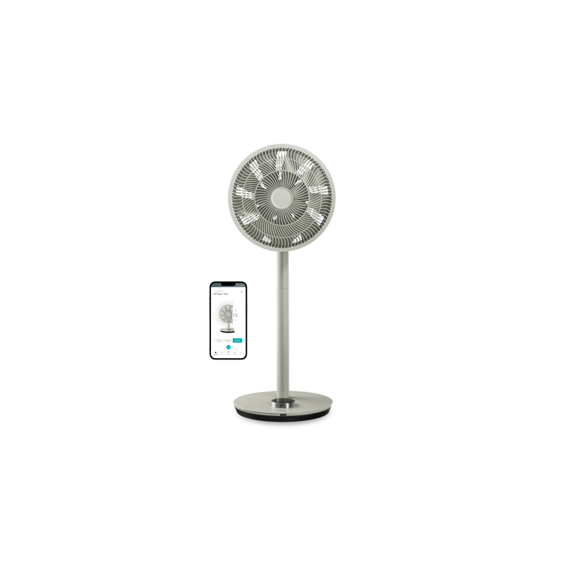 Duux Fan Whisper Flex Smart Stand Fan Sage Diameter 34 cm Number of speeds 26 Oscillation 3-29 W Yes