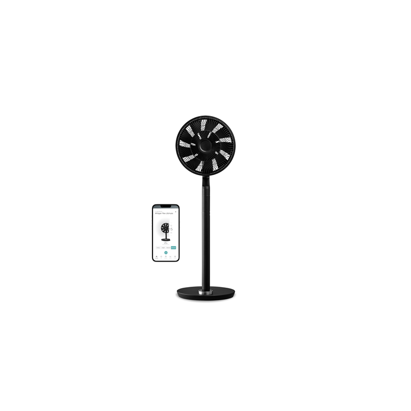 Duux Fan Whisper Flex Ultimate Smart Stand Fan Black Diameter 34 cm Number of speeds 30 Oscillation 3-26