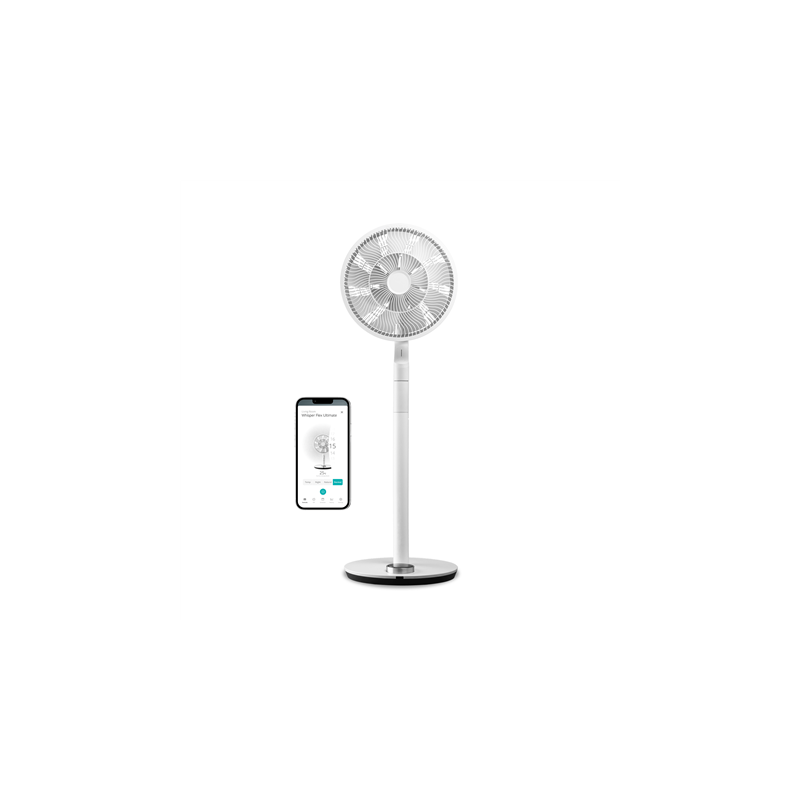 Duux Fan Whisper Flex Ultimate Smart Stand Fan White Diameter 34 cm Number of speeds 30 Oscillation 3-26