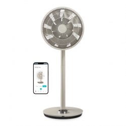 Duux Fan Whisper Flex Smart Stand Fan Greige Diameter 34 cm Number of speeds 26 Oscillation Yes