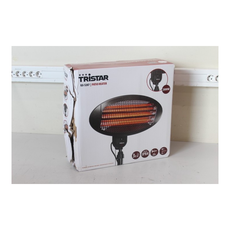 SALE OUT.  OUT. Tristar KA-5287 Patio Heater, Black Tristar Heater KA-5287 Patio heater 2000 W Number of power levels 3