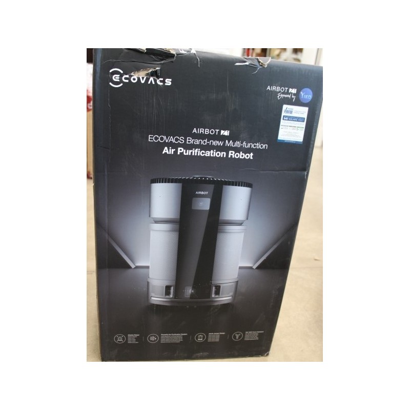 SALE OUT. Ecovacs Air purification and filtration robot AIRBOT Z1 Black DAMAGED PACKAGING