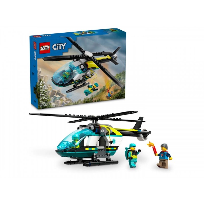 LEGO CITY 60405 EMERGENCY RESCUE HELICOPTER