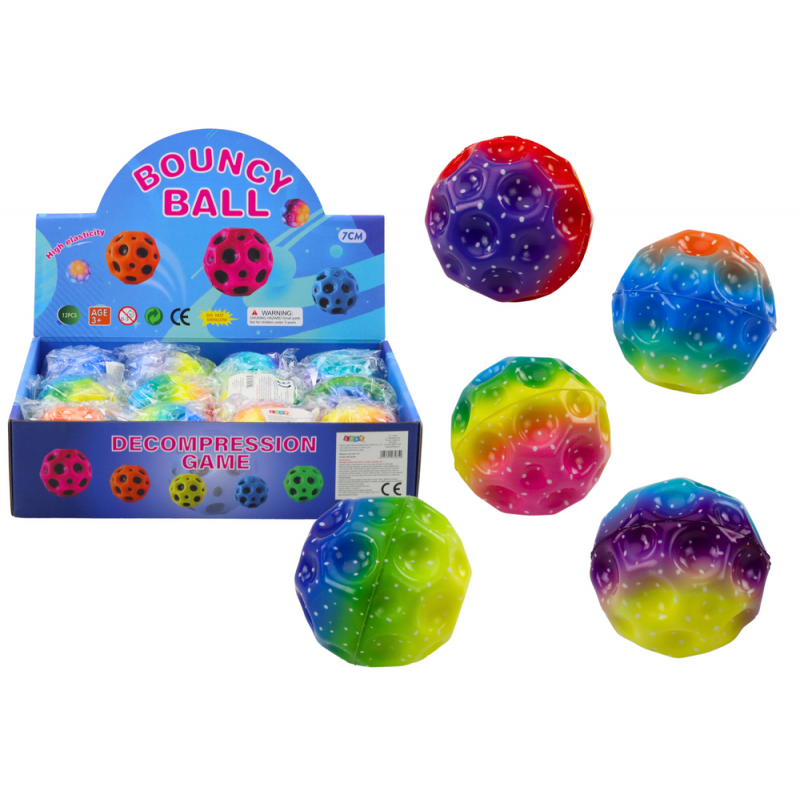 Glowing Ball For Bouncing Kneading With Dimples Colorful 6cm