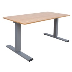 Desk ERGO OPTIMAL with 2 motors 140x70cm, hickory