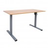 Desk ERGO OPTIMAL with 1 motor 120x60cm, oak grey