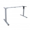 Table leg ERGO OPTIMAL with 1 motor, silver grey