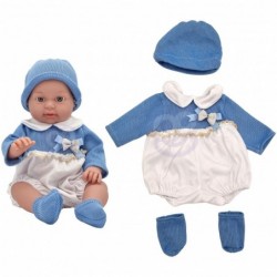 WOOPIE Doll Clothes Set Dress Cap 43 - 46 cm Blue