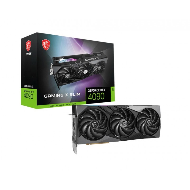 MSI GAMING GEFORCE RTX 4090 X SLIM 24G graphics card NVIDIA 24 GB GDDR6X