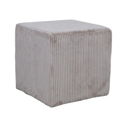 Ottoman PAULA 41x41xH40,5cm, greyish beige