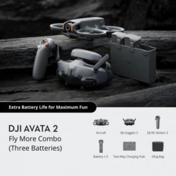 Drone DJI Avata 2 Fly More Combo (Three Batteries) Consumer CP.FP.00000151.07