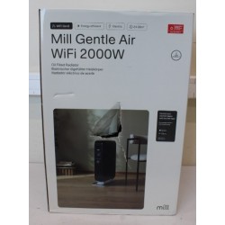 SALE OUT. Mill OIL2000WIFI3 Black WiFI GEN3 Oil Filled Radiator, 2000 W, APP+WiFi+Bluetooth, Mill Heat Boost Technology