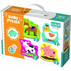 TREFL Baby puzzle set, Farm animals