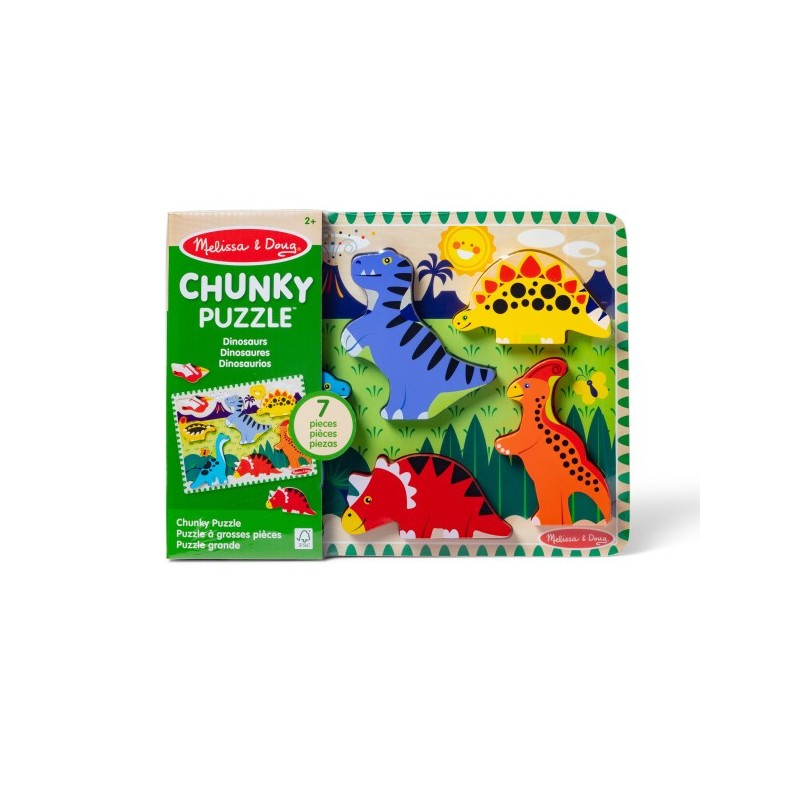 MELISSA & DOUG Dinosaurs Chunky Puzzle