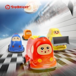 TOPBRIGHT Puidust pusle autos, 24 tk