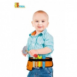Belt with wooden tools. Little Monter Viga Toys