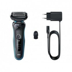 Braun Shaver 51-M1000S Operating time (max) 50 min Wet & Dry Lithium Ion Black/Blue