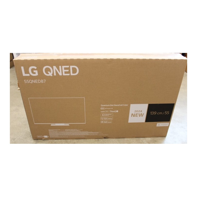 LG QNED TV 55QNED87T3B 55 Smart TV webOS 24 4k UHD Black DAMAGED PACKAGING