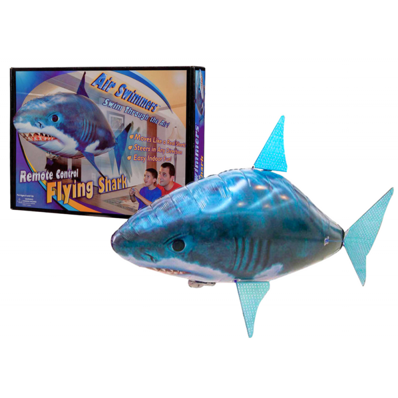 Remote Controlled Fish R/C Shark Blue Flying Balloon