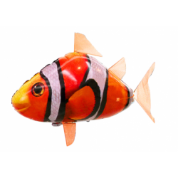 Remote Controlled Fish R/C Clownfish Orange Flying Balloon